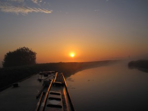 Sunrise on the Middle Level Navigation