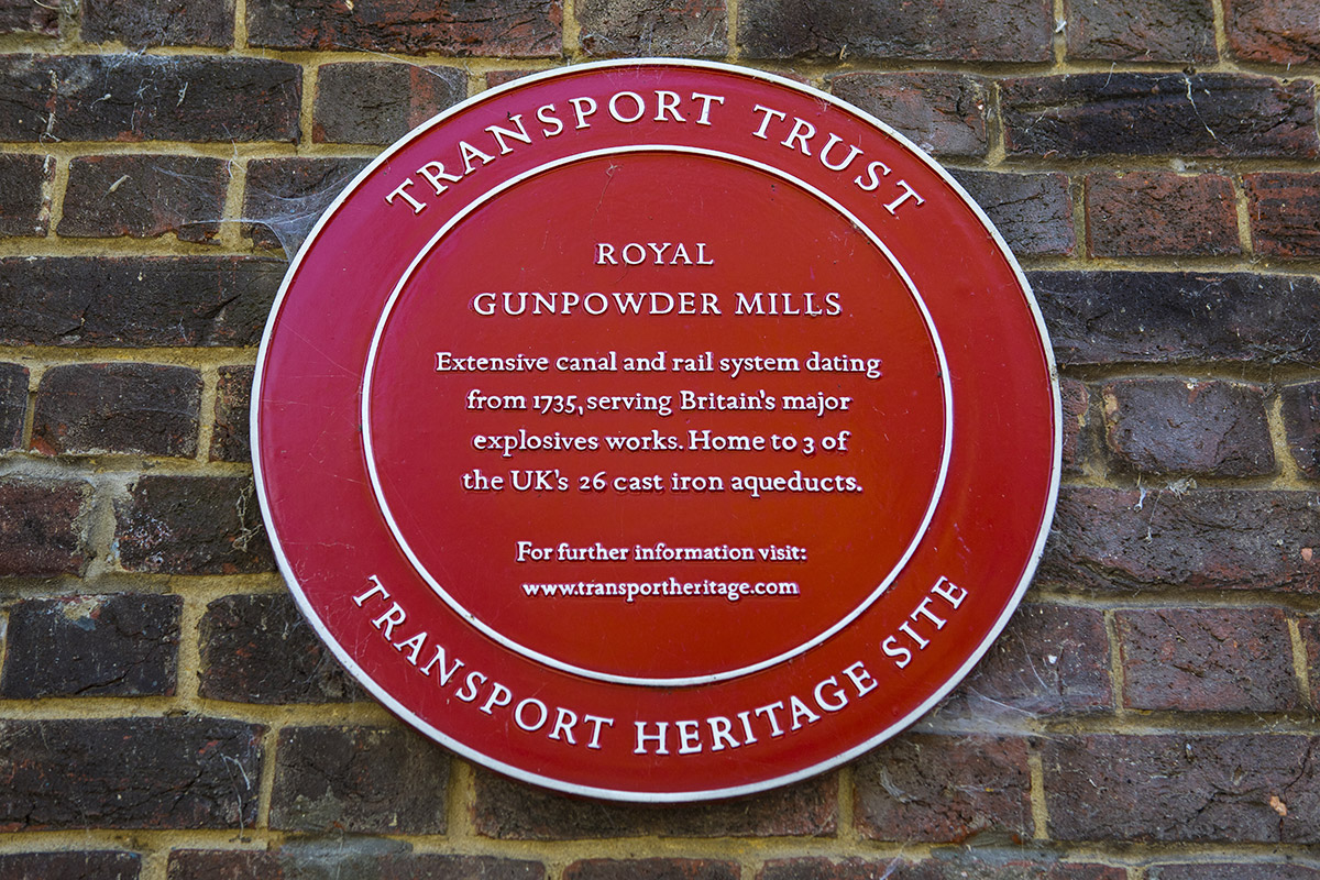 royal gunpowder mills plaque