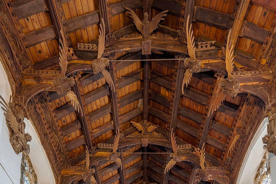 St Wendredas Church Vaulted 120 Angel Ceiling