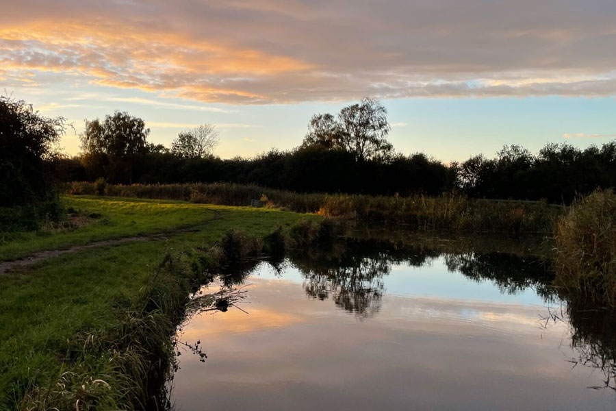 wicken fen GOBA mooring early morning