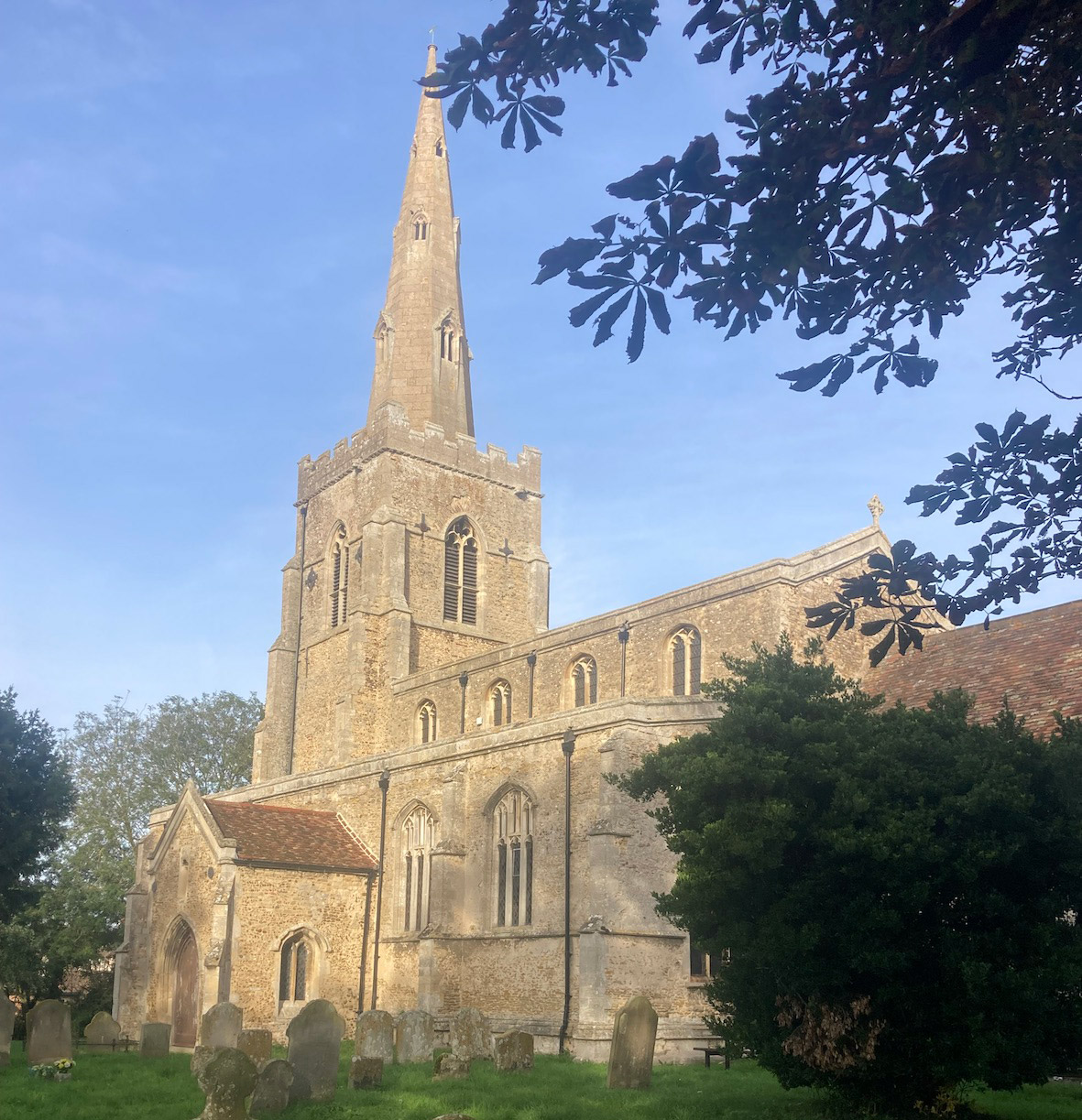 Bluntisham church near st ives fens waterways