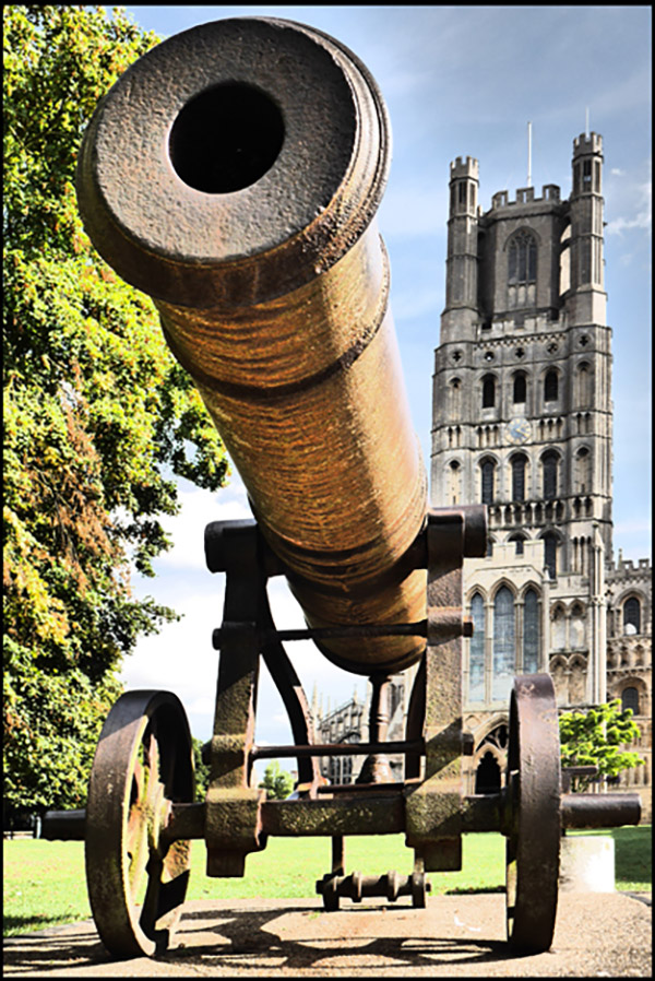 Gallillee Porch Ely Cathedral cannon