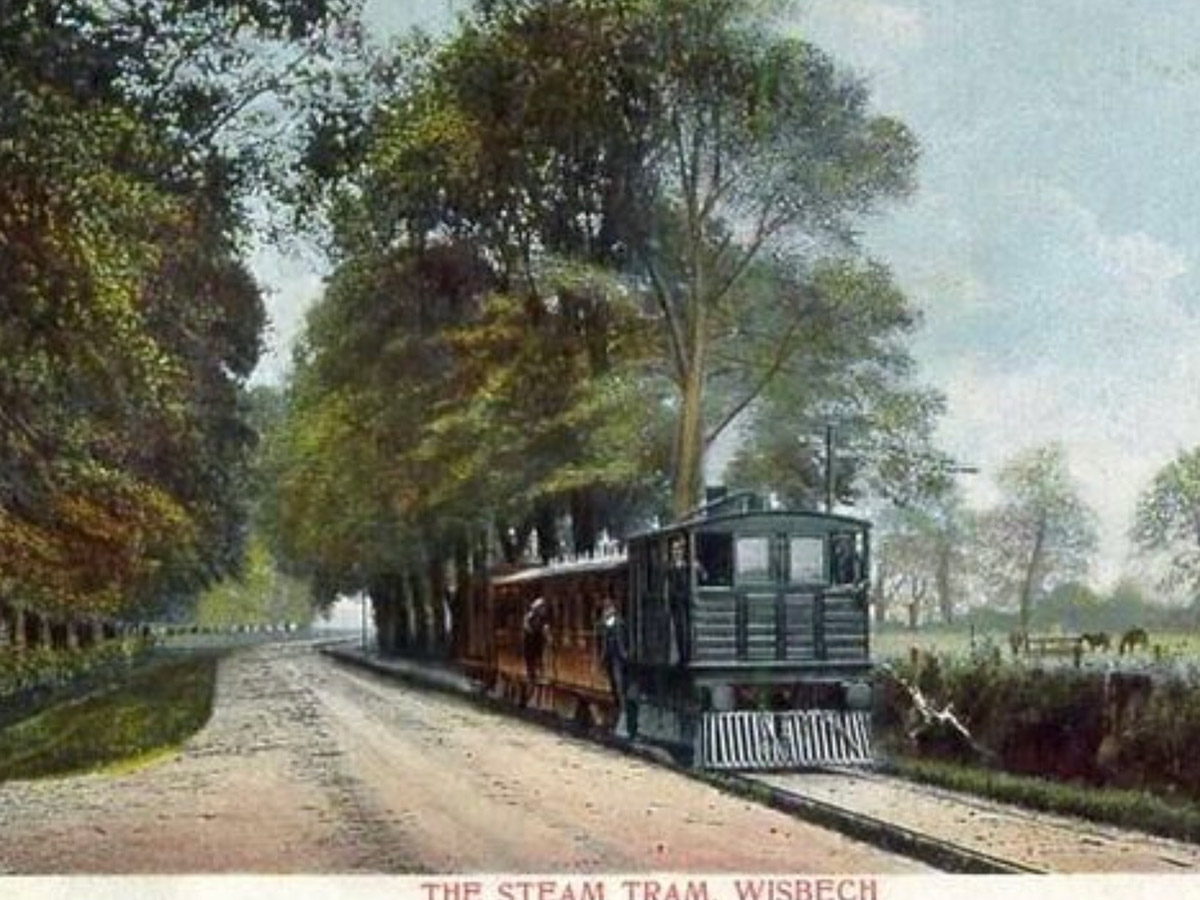 the steam tram wisbech old photo