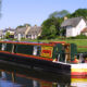 canal boat quaint village fenland waterways