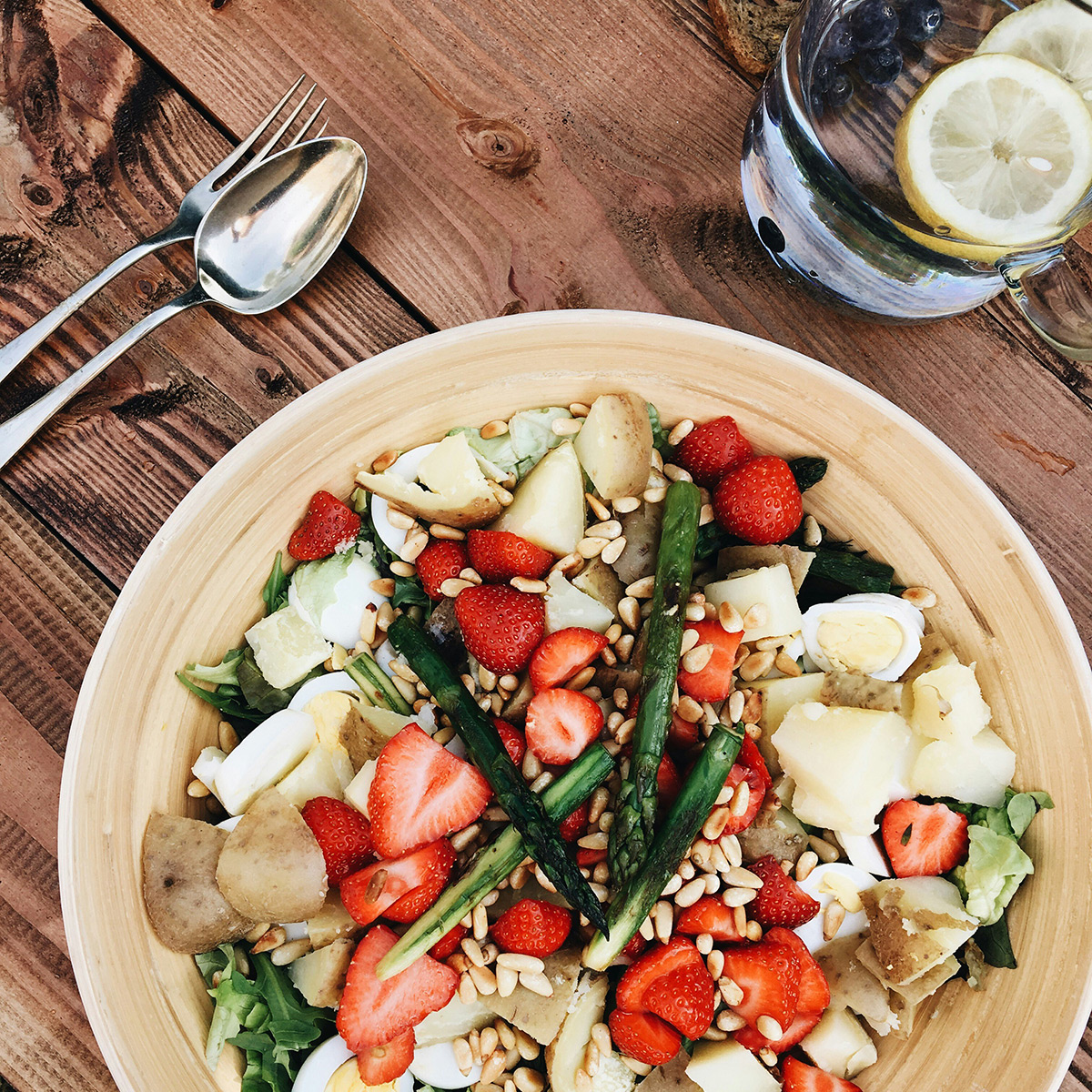 organic strawberry dish