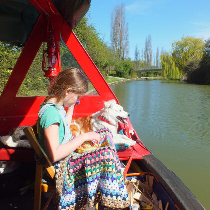 dog milla daughter narrowboat alice elgie